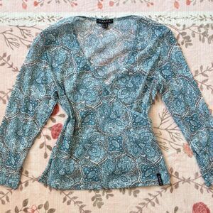 AXARA Paisley Women's Blue Blouse